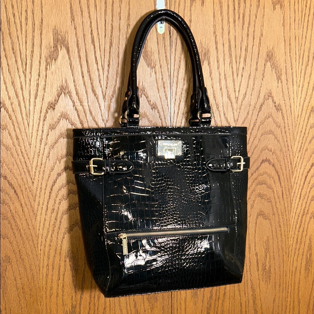 NWOT Anne Klein faux croc patent large tote